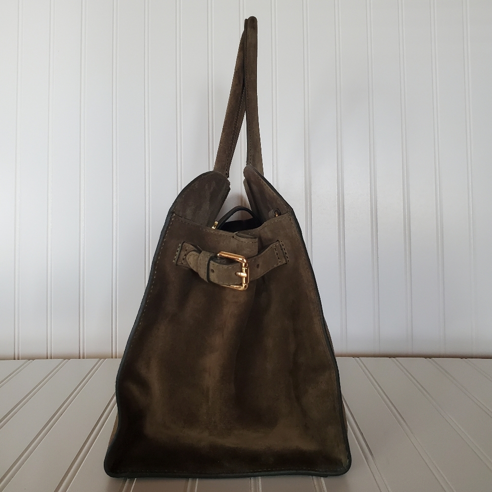 Claudia Firenze Suede Leather Tote Bag NWT - Picture 4 of 7